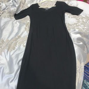 Maternity casual midi dress